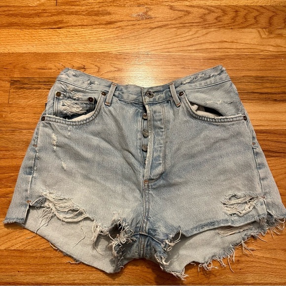 AGOLDE Denim Shorts Size 25 - Picture 9 of 9